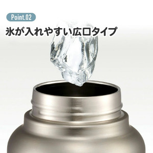【水筒】 ダイレクトボトル 1000ml ステンレス製 シルバー （スケーター株式会社） 11-026 ハンドル付き水筒