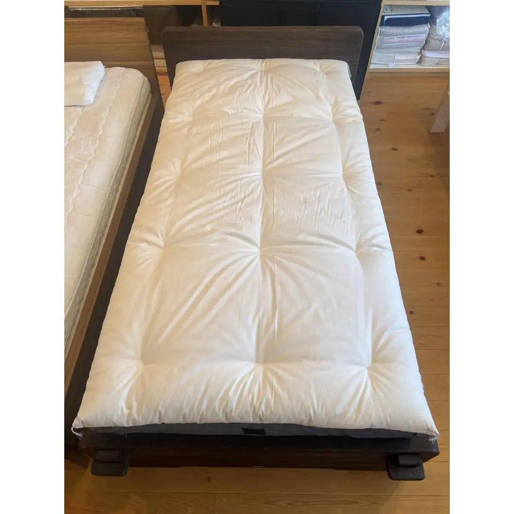 1級技能士の手作り 木綿敷ふとん シングル 中綿3.5kg マットと併用の厚み 生地綿100%