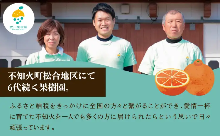 先行予約 不知火 訳あり 約5kg 約15〜20玉 雑誌MORE掲載 松川果樹園 2027年3月上旬から５月中旬発送予定