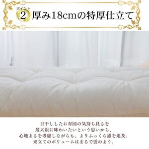 極上ふとん シングルロング 布団職人が作る綿布団 約100×210cm