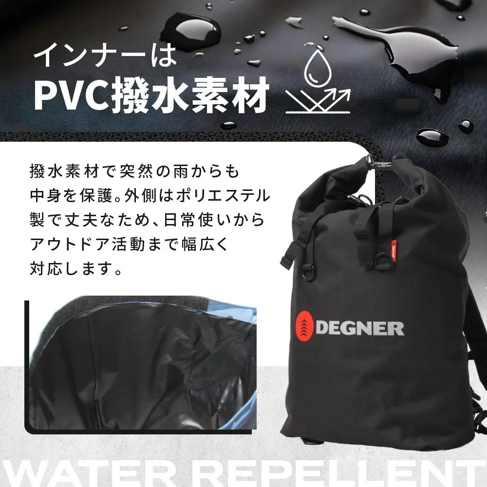 【デグナー】マルチレインバッグ[NB-12]【カーキ】｜京都 バイクギア 人気ブランド レザーアイテム バイク
