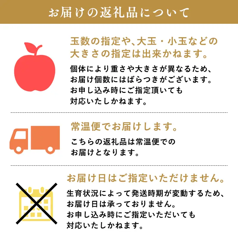 りんご 贈答用 特選 完熟サンふじ 約3kg [hi-0008-010]