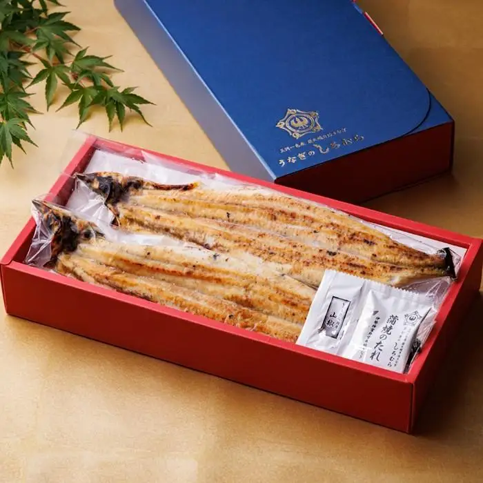 三河一色産手焼き炭火焼き活うなぎ白焼き　2尾セット 土用の丑