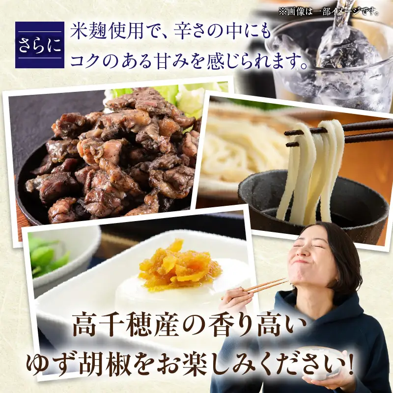 高千穂ゆず胡椒（激辛）【米麹入り】3本セット ゆず胡椒 食べるゆず胡椒 調味料 ゆず 胡椒 味変 調味 ゆずの香り 高千穂町産 宮崎県産 国産 焼き鳥 おでん 炭火焼き 地鶏 うどん そば サラダ 和え物 鍋 グルメ お取り寄せ おすすめ 宮崎県 高千穂町 _Tk050-002