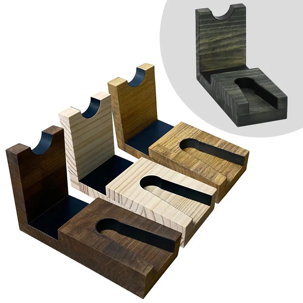 WOOD WORKS 日本製 ハンドガンスタンド 1丁掛【本体カラー：ナチュラル】