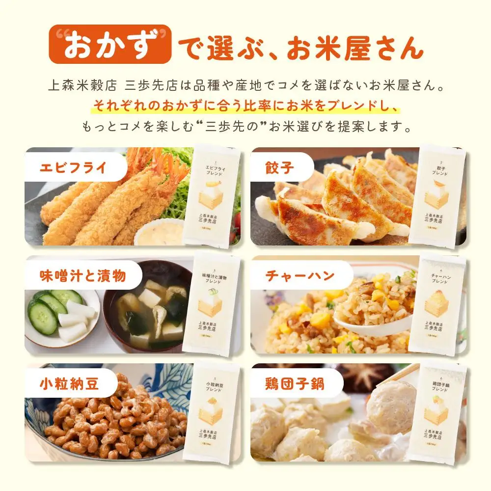 150ｇ6個ギフト （エビフライ・餃子・味噌汁と漬物・チャーハン・小粒納豆・鶏団子鍋に合うブレンド米）【 精米 ご飯 ごはん 米 お米 旭川市ふるさと納税 北海道ふるさと納税 旭川市 北海道 真空パック 保存 備蓄米 】 _04349