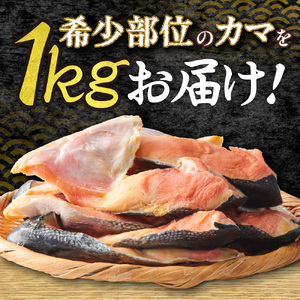 天然キングサーモンカマ