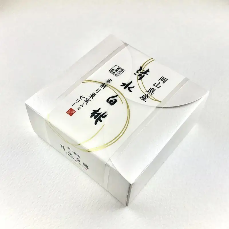 【お歳暮】備前岡山 御菓子処 清風庵　清水白桃ゼリー 12個入