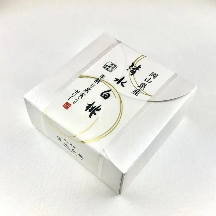 【お歳暮】備前岡山 御菓子処 清風庵　清水白桃ゼリー 5個入