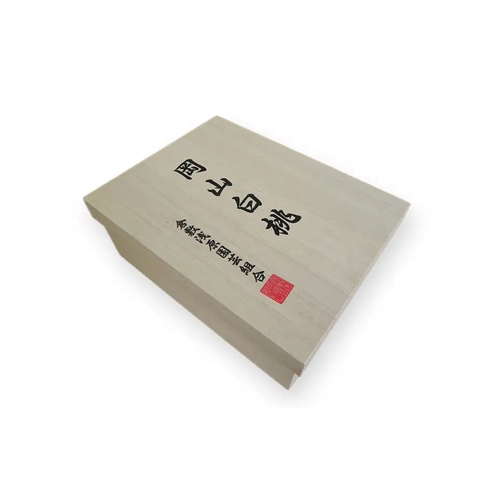 桃 2026年 先行予約 岡山白桃 6玉（1玉330g以上）等級：ロイヤル 木箱 岡山県産 桃