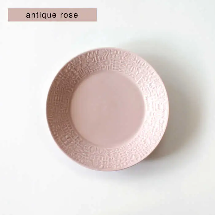 【波佐見焼】PATTERNED PLATE,MUG セット antique rose 【BIRDS’ WORDS】[CF088]