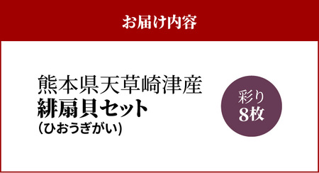 S021-005_熊本県天草崎津産 緋扇貝(ひおうぎがい) 彩り 8枚