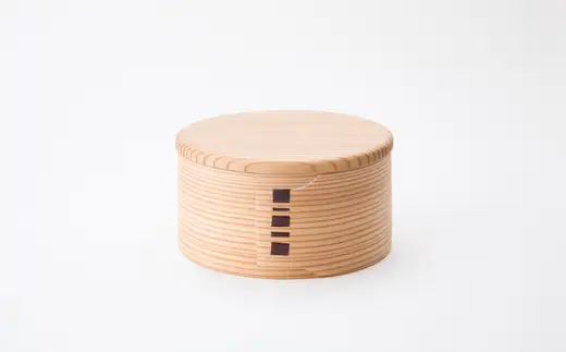 曲げわっぱ こはる入れ子弁当 2段　305P6003【工房るわっぱ】