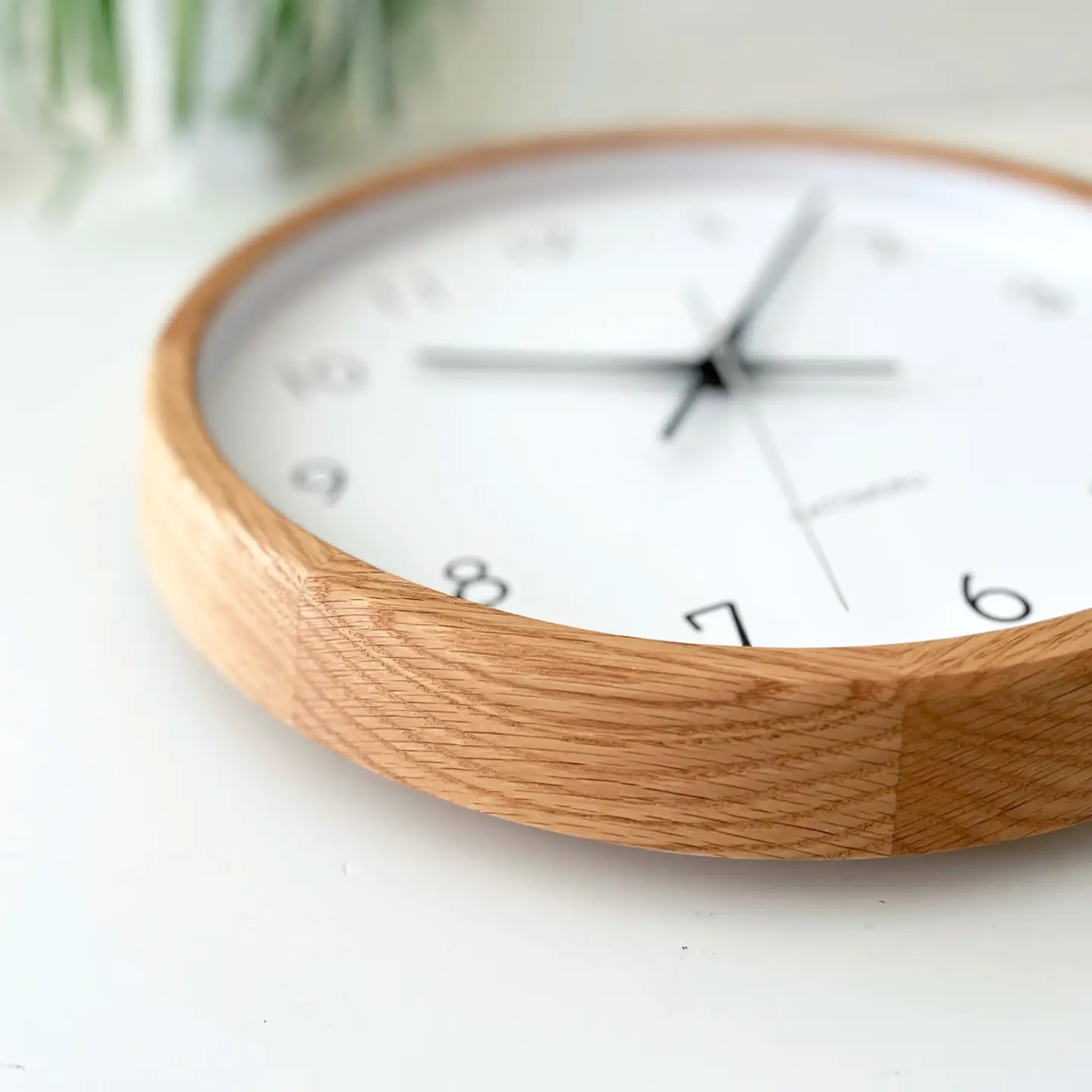 KATOMOKU muku clock 13 オーク 電波時計 連続秒針　km-104OARC