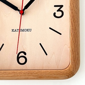 KATOMOKU muku clock 20≪km-133OARC≫ 電波時計(オーク)【C-47-O】