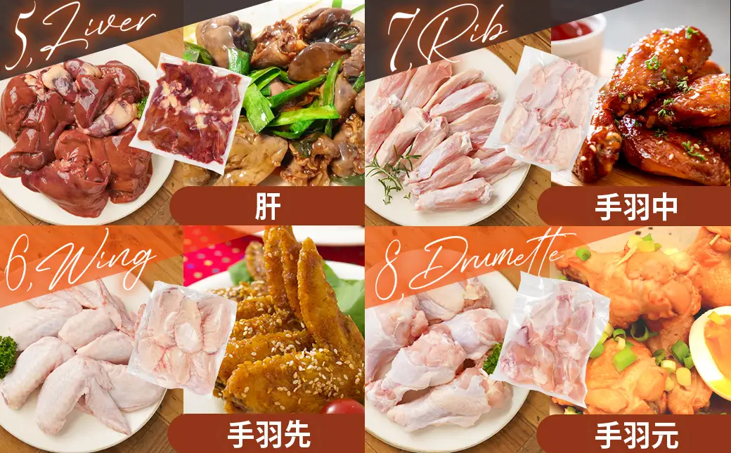 宮崎県産若鶏まるごと3.05kgセット〔14-M601〕_(都城市) 宮崎県産若鶏 真空パック もも切身 むね切身 筋なしささみ 砂肝 肝 手羽先 手羽中 手羽元 肩肉 小肉 骨付きもも