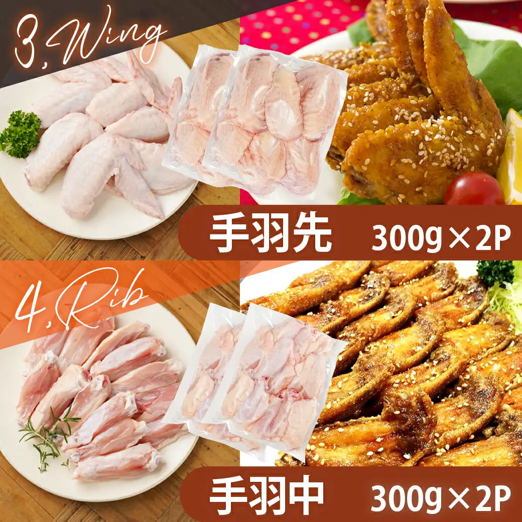 宮崎県産若鶏よりどり3.6kgセット〔MJ-M602〕_(都城市) もも切身 肩肉 手羽先 手羽中 手羽元 唐揚げ チキン南蛮 照り焼きチキン よりどりセット