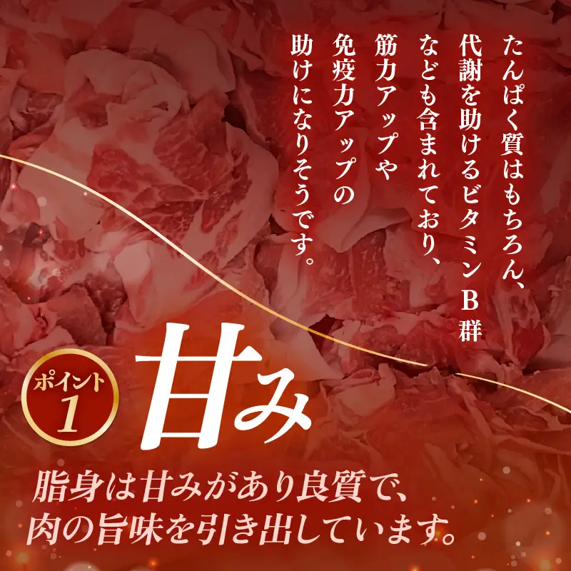 【ブランド豚】ふくいポーク 切り落とし 1kg 国産豚肉 冷凍 [e02-a031]