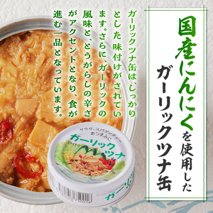 焼津漁協オリジナルツナ缶詰（まぐろ油漬け）6缶入＆ガーリックツナ缶詰6缶入 (a11-140)
