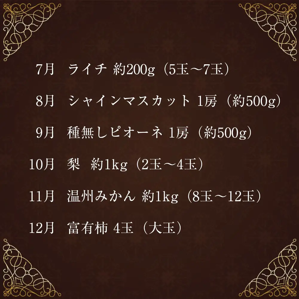 青果店チョイス！くだもの定期便Vol.4（全12回）国産 フルーツ 果物 1年間 毎月お届け 産地直送 F147-2608