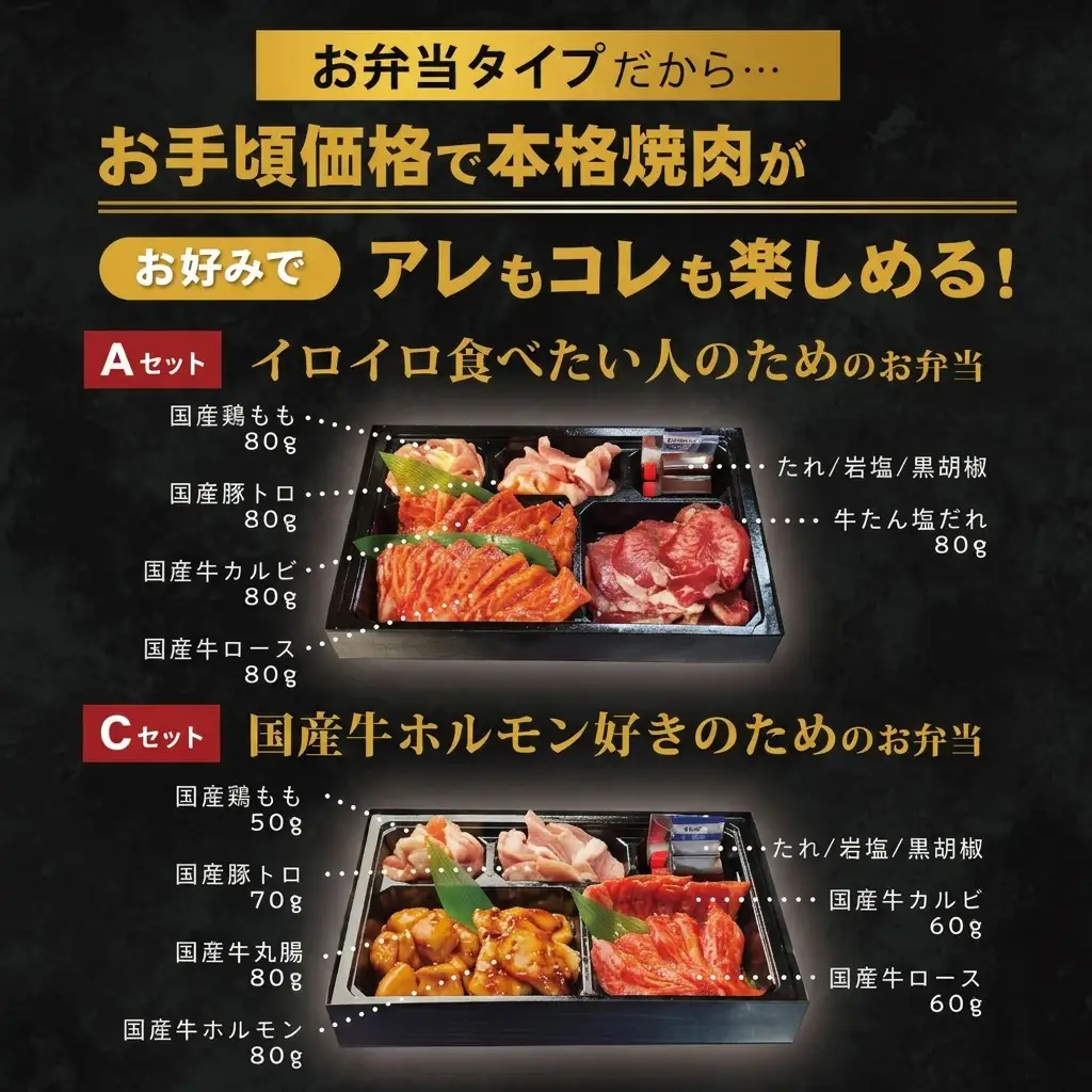 お肉のお弁当セット AC 毎月届く 焼肉 お肉のお弁当セット【定期便2回】