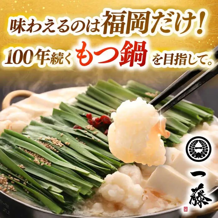 もつ鍋 一藤 味噌味 2-3人前 [ABDZ001] もつ鍋