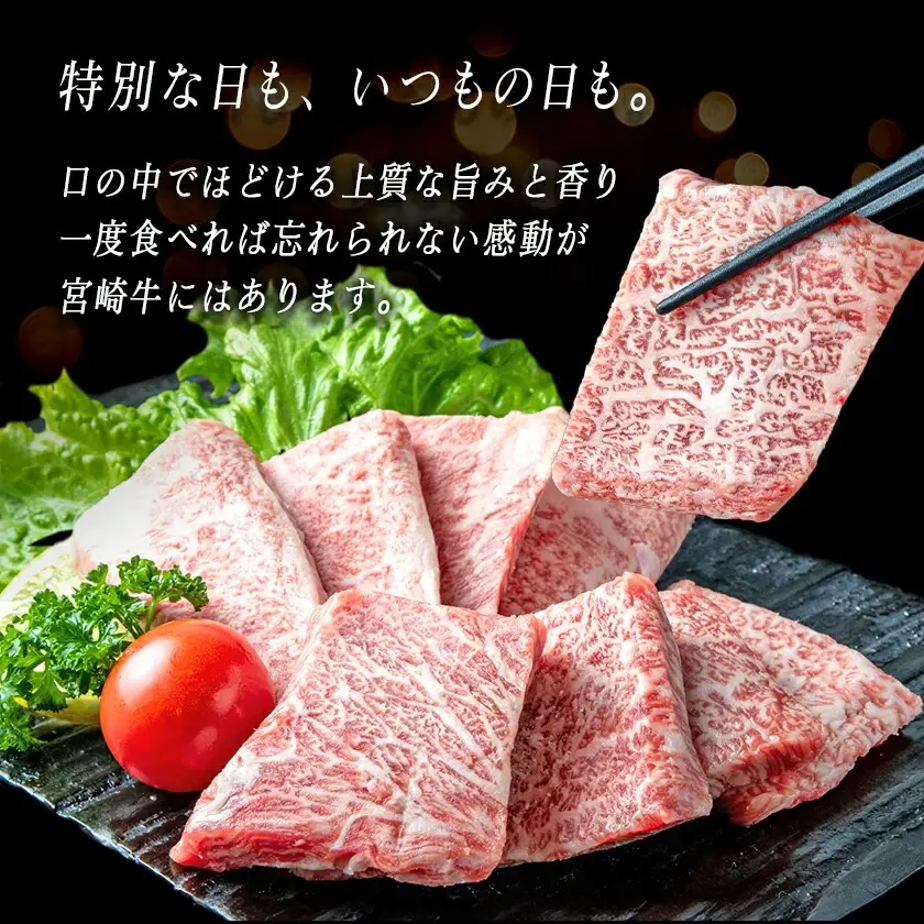 宮崎牛バラカルビ1kgセット〔AD-2501〕_(都城市) ブランド牛 牛バラ カルビ焼肉用 カット肉 500g×2パック 計1キロ カルビ 焼き肉 バーベキュー BBQ 鉄板焼 焼肉 肉のながやま