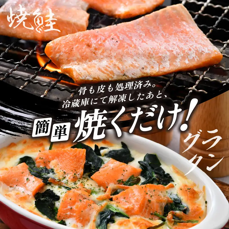 【3ヶ月連続お届け】ふくいサーモン 1kg (刺身用) 真空冷凍 100g×10パック×3回【サーモン 鮭 刺身 サケ 小分け 生食 国産】 [J-6203]