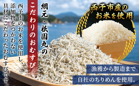 ＜漁師の朝めし 9種おむすびセット 合計18個（各2個）＞ 詰め合わせ おにぎり ちりめん 山椒 生姜 青のり つくだ煮 しそわかめ 大根葉 梅ごま ひじき おかず 一人暮らし 簡単 贈答用 食べ比べ 網元・祇園丸 愛媛県 西予市【冷凍】『1か月以内に順次出荷』AAG0012