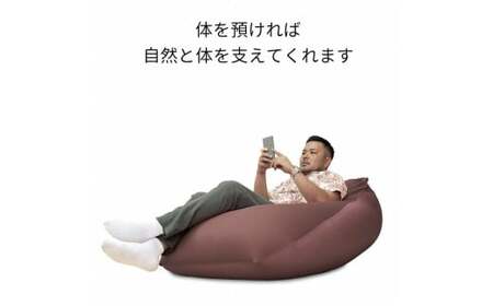 クッション ウルトラビーズクッション MAX ネイビー