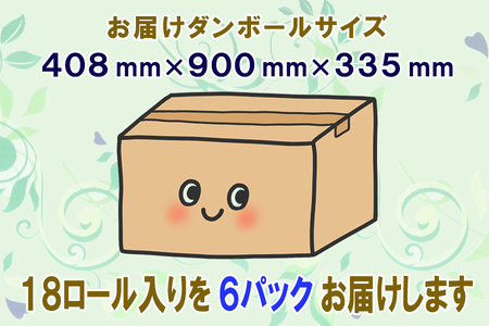 定期便 【全2回】 6ヶ月に1回お届け トイレットペーパー トロフィーエコ 18R×6P(108個) シングル 日用品 大容量 エコ 防災 備蓄 消耗品 生活雑貨 生活用品 紙 ペーパー 生活必需品 再生紙 富士市 [sf077-095]