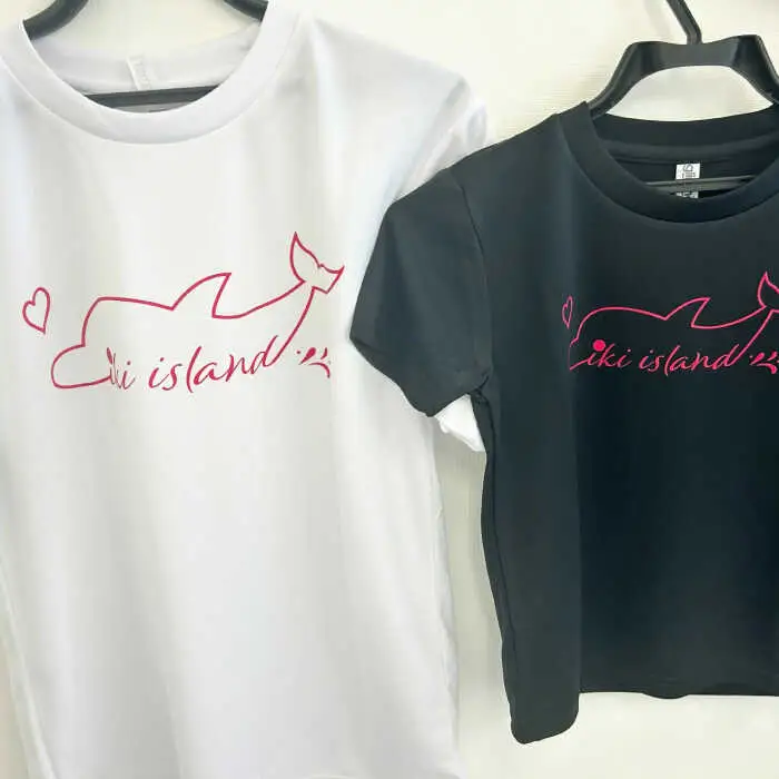 壱岐オリジナルイルカTシャツ親子セット≪壱岐市≫【下久商店株式会社】 Tシャツ お土産 焼酎 壱岐島 離島 [JBZ080] 服