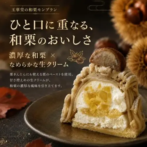 【期間限定】国産和栗を贅沢に使用 玉華堂の和栗モンブラン 4個入|冷凍スイーツ_菓子・スイーツ ケーキ  _【配送不可地域：離島】【1572507】