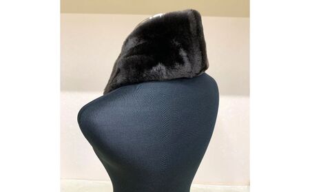 ファーマフラー ヌートリア ブラック ／西本毛皮商店 高品質 オシャレ 豪華 リアルファー 綺麗目 上品 お洒落 ファッション 毛皮 高級 天然素材 贈り物 記念 敬老 母の日 クリスマス ギフト 誕生日 送料無料 奈良県 宇陀市 毛皮革団地 ふるさと納税