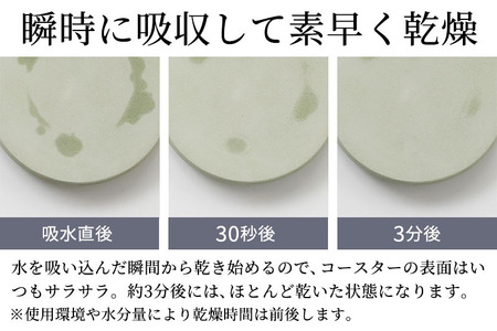 soil コースターforカー【ブラック】ソイル 珪藻土 水滴 吸水 速乾 日本製 車 車載 車用 ドリンクホルダー ドリンクカップ アウトドア カー用品 アスベスト不使用