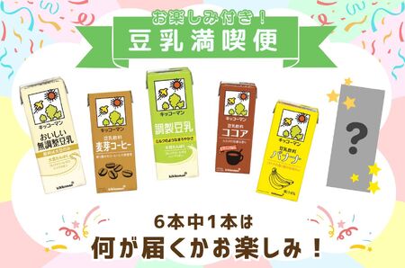 キッコーマン お楽しみ付き 豆乳満喫便 200ml 54本 セット 【隔月6回】