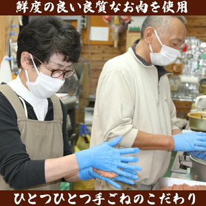 M78-3 野田精肉店手作りハンバーグ10個 合計1.5kg（150g×10個）