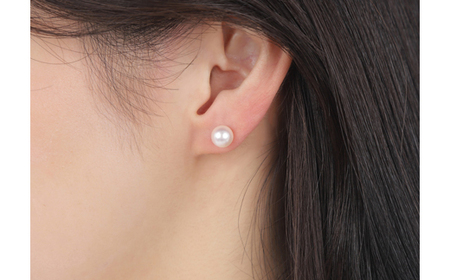 伊勢志摩 アコヤ本真珠 7-7.5mm ピアス パール