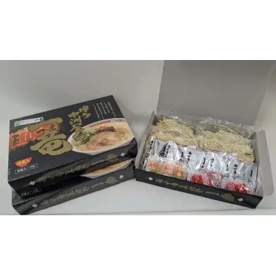【定期便全6回/2ヶ月に1回お届け】一竜ラーメンセット4食入×3箱(12食分)【ラーメン らーめん 麺 生麺 生めん ラーメン ご当地 屋台 人気 行列 博多 名物 博多グルメ 福岡グルメ 本格ラーメン 常温 福岡県 筑前町 送料無料 FL034】
