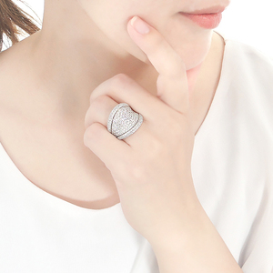 指輪 プラチナ PT900 ダイヤモンド 2.5ct リング レディース パヴェ 幅広 逆甲丸 ボリューム【f272-pt】 ALPAZ094 | ダイヤモンドパヴェ パヴェリング ボリュームパヴェ ダイヤパヴェ レディースパヴェ |