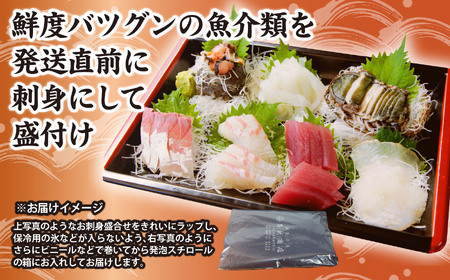 アワビと地魚の盛合わせ(刺身約35切)【ハーフsize】 （12月1日から7月到着分） マグロ まぐろ 鮪 イカ いか 烏賊 カンパチ かんぱち 勘八 サザエ さざえ 栄螺 アワビ あわび 鮑 海鮮 魚貝類 魚介類 刺身 刺し身 旬の刺身 手軽 簡単 冷蔵 三重県 尾鷲市 UO-f-62