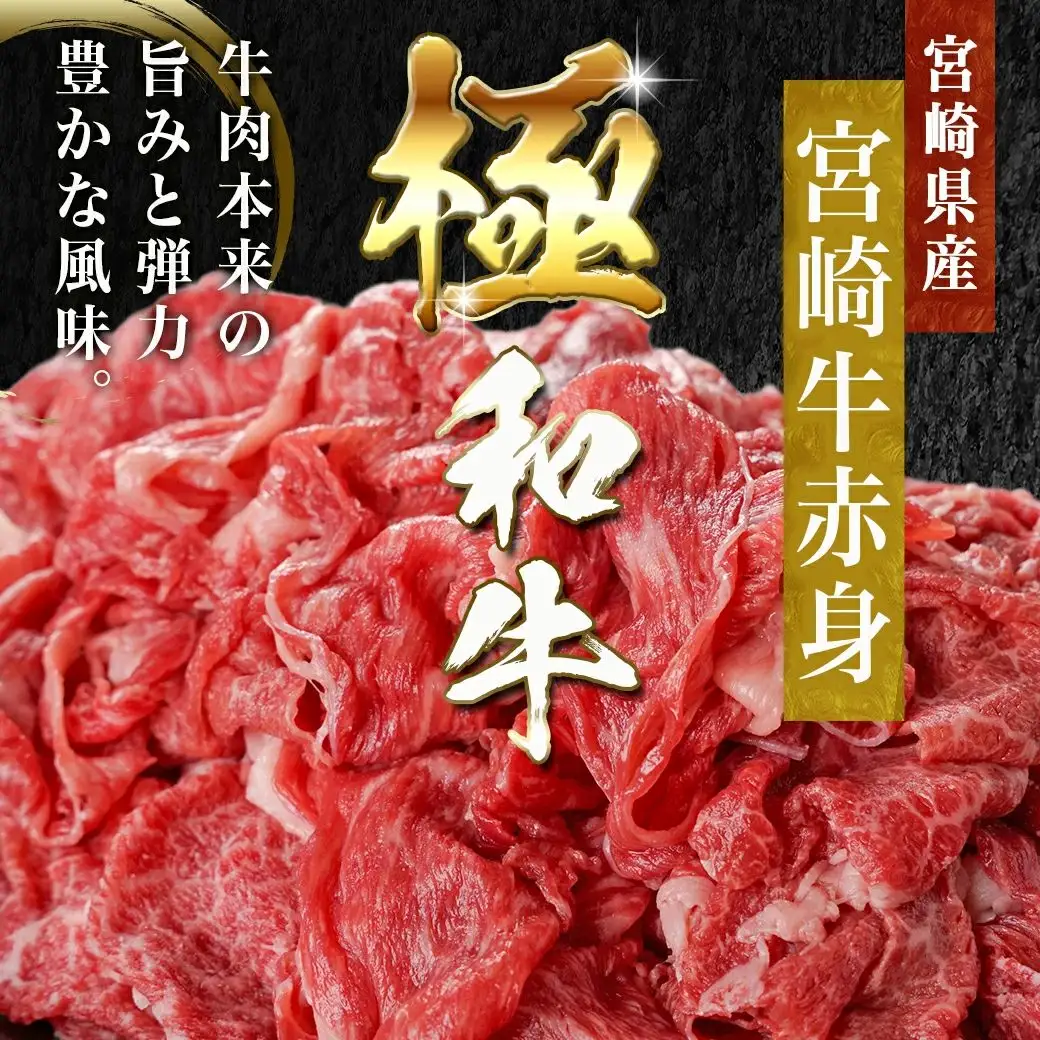 宮崎牛赤身切り落とし(500g×3P)〔AD-N404〕_(都城市) 