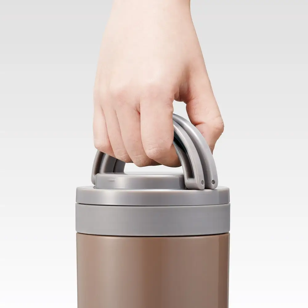 スープジャー デリカポット 500ml ブラウン 9-039