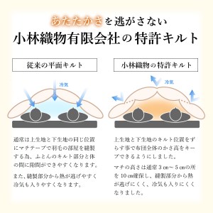  【完全立体キルト】羽毛掛けふとん（ ダブル ）きなり色 ポーランド産ホワイトダックダウン93％【創業100年】 羽毛布団 寝具 掛けふとん 布団 ダブル 回収キット付き 
