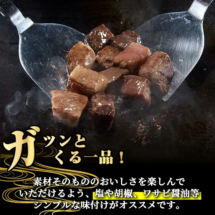 鹿児島県産 A5等級 黒毛和牛 ヒレ サイコロ ステーキ(計200g)【KNOT】 A626-v01