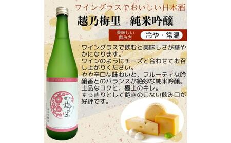 日本酒 飲み比べセット 越後銘門酒会 新潟市の純米吟醸 飲み比べ 720ml×3本 （越乃寒梅 純米吟醸灑 越乃風雪 純米吟醸 越乃梅里 純米吟醸）N723B 新潟 セット 高級 辛口 ギフト 正月 年越し