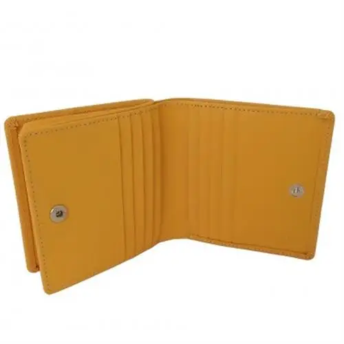 【濱野皮革工藝】本革 折りたたみ財布  グレース ウォレット スペラ(イエロー)_装飾品・工芸品 財布 服飾小物 _【1119353】