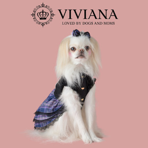 犬 服 ドッグウェア「VIVIANA」1stAnniversaryドレス（Purple）|犬用 服 ペット犬 ドッグ ペット用品 愛犬 ファッション 秦野 神奈川