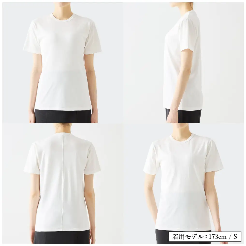 【XSサイズ】 EIJI T－SHIRT クルーネック ホワイト _SM13-2 