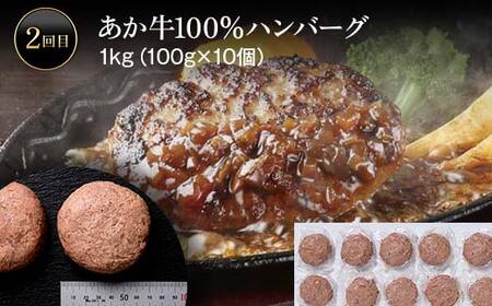 FK7-0248_あか牛堪能定期便 全3回 サーロイン ステーキ ハンバーグ 切り落とし あか牛 肉
